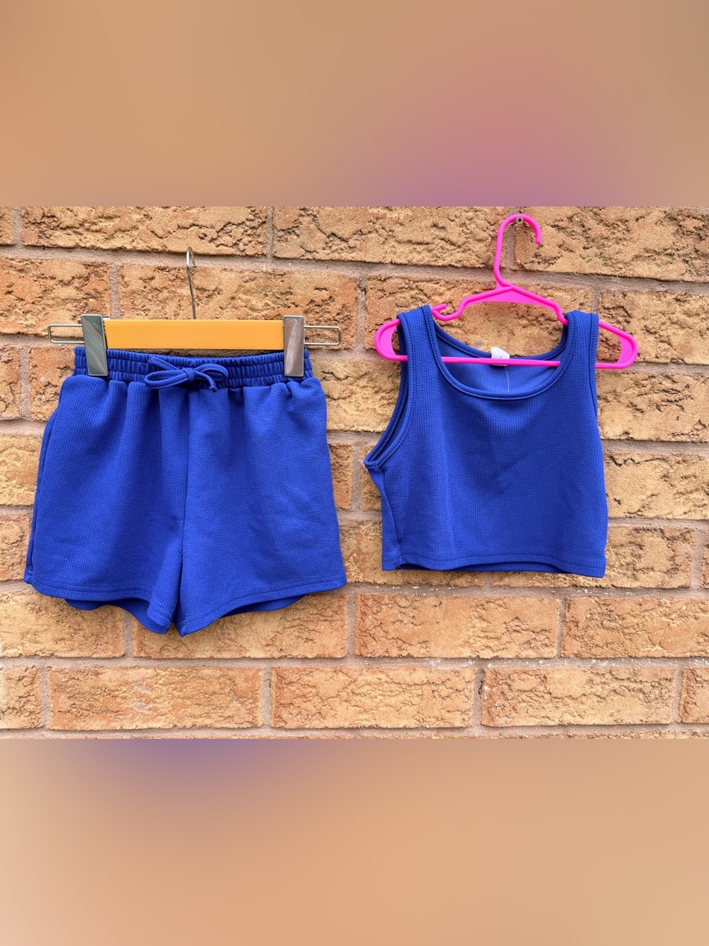 4/$25 • SHEIN Royal Blue 2 Piece Active Set